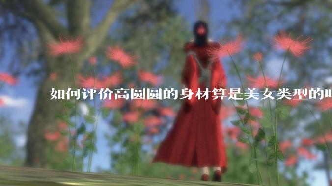 如何评价高圆圆的身材算是美女类型的吗？