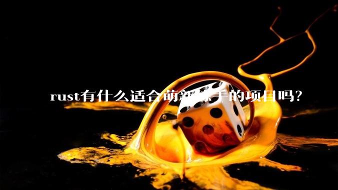 rust有什么适合萌新练手的项目吗？